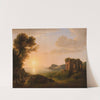 Der Meerbusen von Baiae bei Sonnenuntergang by Lorenz Adolf Schönberger