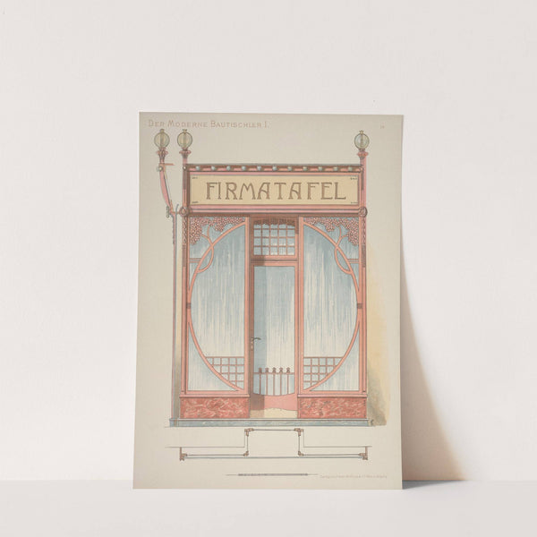 Der moderne Bautischler Pl.06 (1904) by Emmerich Fellinger
