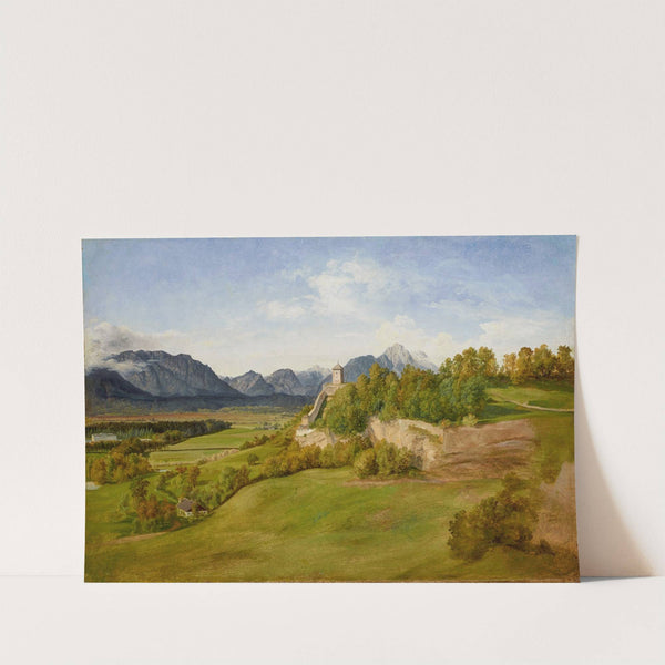 Der Mönchsberg in Salzburg mit dem Josefsturm by Friedrich Loos