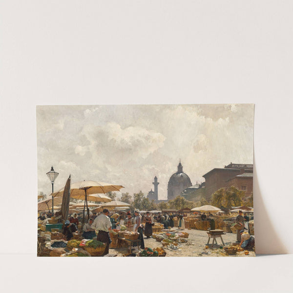 Der Naschmarkt in Wien (1894) by Carl Moll