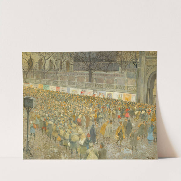 Der Nordbahnhof am 8. Nov. 918 (1918) by Josef Engelhart