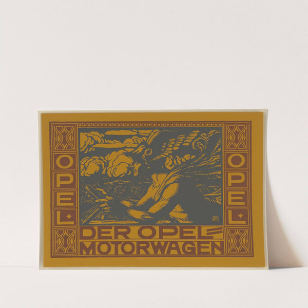 Der Opel-Motorenwagen (1905) by Johann Vincenz Cissarz