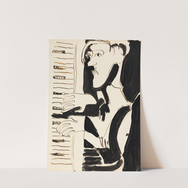 Der Orgelspieler (Orgler) von Spina Julius Hembus (1930) by Ernst Ludwig Kirchner