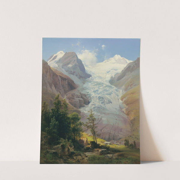 Der Palügletscher (1855) by Anton Hansch