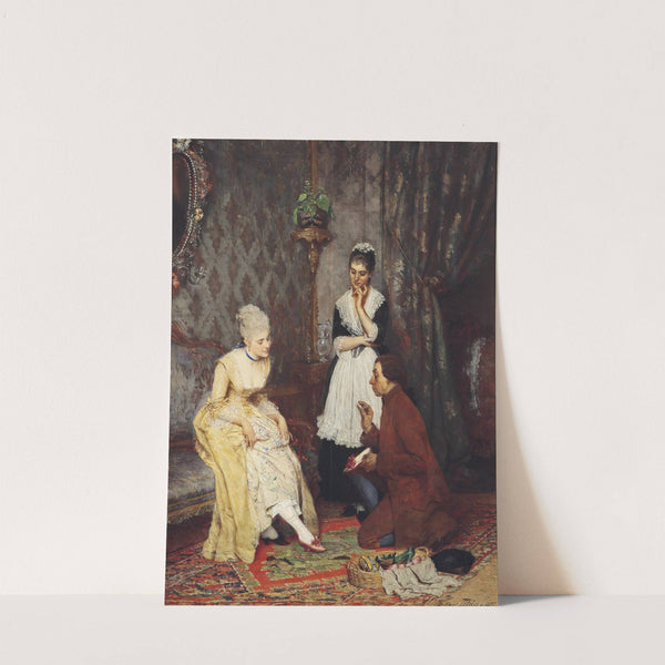 Der perfekte Schuh (1877) by Eugen von Blaas