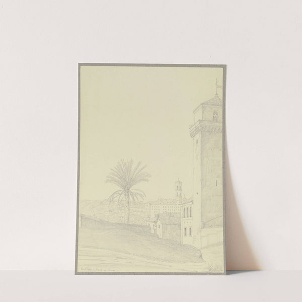 Der Platz vor S. Pietro in Vincoli in Rom by Friedrich Wilhelm Ludwig