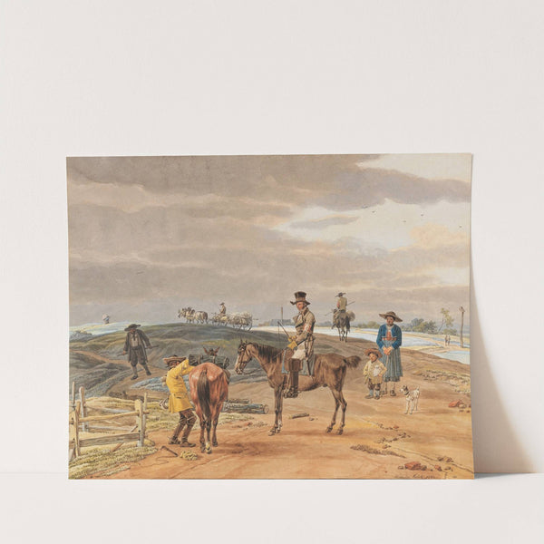 Der Postillon auf dem Weg nach Weilheim (1802) by Wilhelm von Kobell