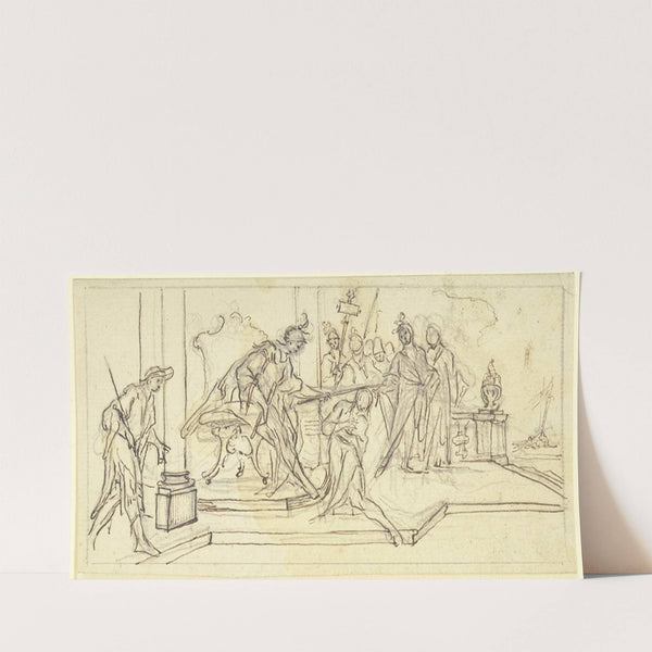 Der Praetor erkennt die Freilassung eines Sklaven an (1748) by Paul Egell