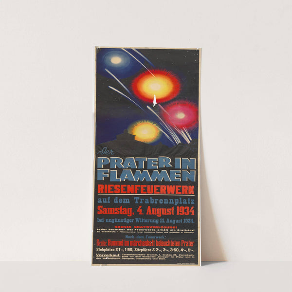 Der Prater in Flammen Riesenfeuerwerk (1934) by Paul Gerin
