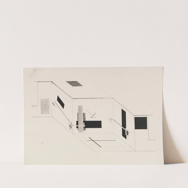 Der Prounenraum - Blatt 5 der I. Kestnermappe, Proun by El Lissitzky