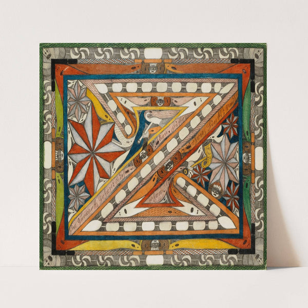 Der Quarantt, Zohrn, ditto, Zohohrn und ditto, Ziohn; Riesen=Stärne (1919) by Adolf Wölfli