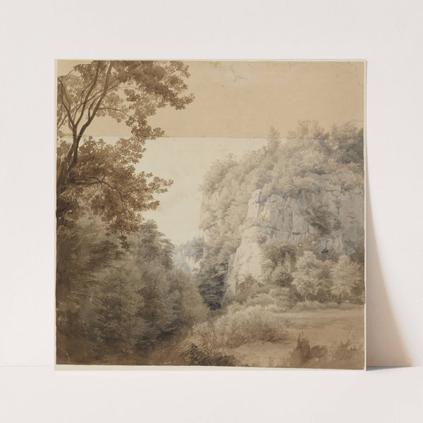 Der Rabenstein im Neandertal bei Düsseldorf (1827-1830) by Johann Wilhelm Schirmer