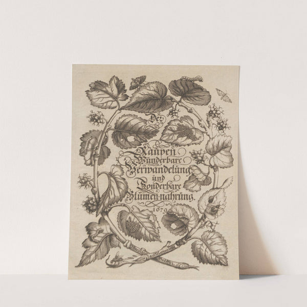 Der Raupen wunderbare Verwandelung und sonderbare Blumen-Nahrung Pl.001 (1679-1683) by Maria Sibylla Merian