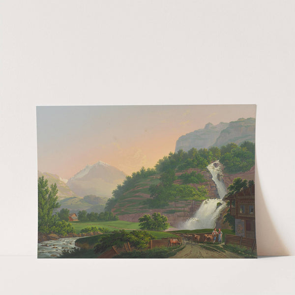 Der Reichenbach im Oberhaslethal Canton Bern by Johann Heinrich Bleuler the Younger