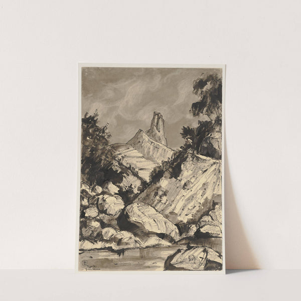 Der Roque Nublo auf Gran Canaria by Hermann Lismann