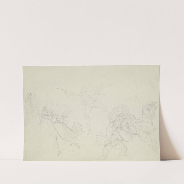 Der Rückzug vom Feldberg oder Die Überschreitung des Baches (Taunusreise) (1811) by Peter von Cornelius