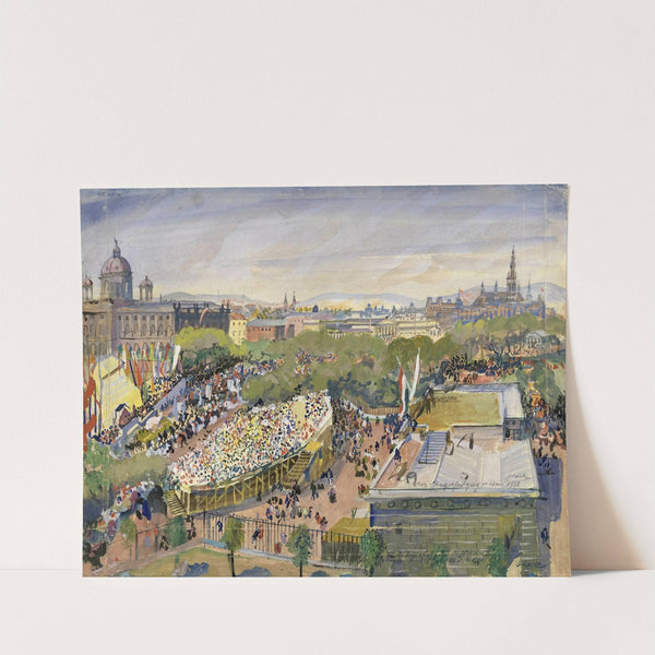 Der Sängerfestzug in Wien 22.Juli 1928 (1928) by Oskar Laske