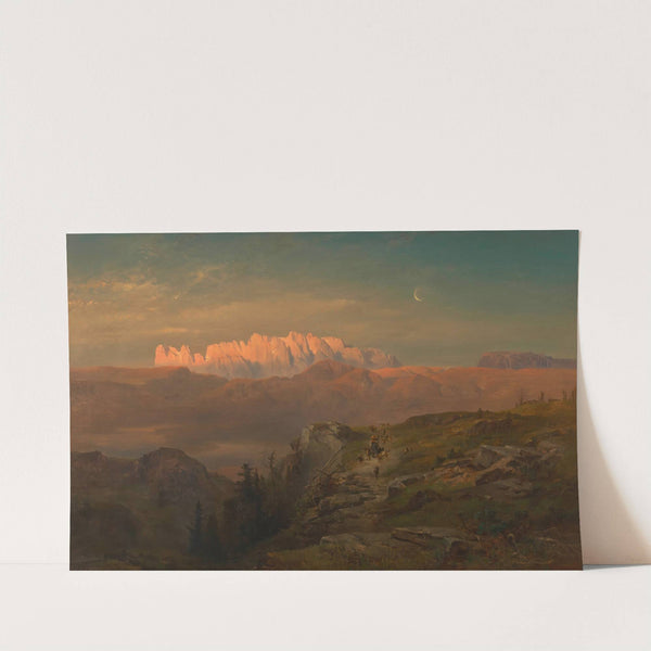 Der Schlern von Oberbozen aus (1860) by Anton Hansch