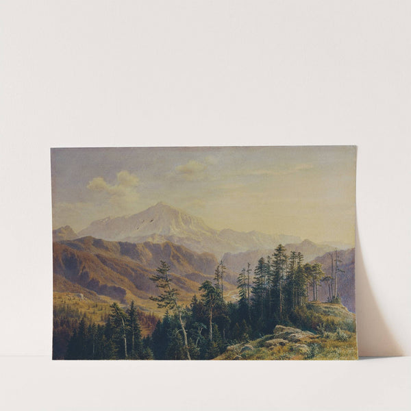 Der Schneeberg in Niederösterreich von Gutenstein aus gesehen by Ludwig Halauska