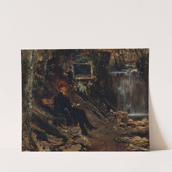 Der Schriftsteller Hermann Rollett am Wasserfall (1885) by Anton Romako