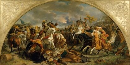 Der Sieg des österreichischen Heeres über die Schweden bei Nördlingen 1634 (1860)