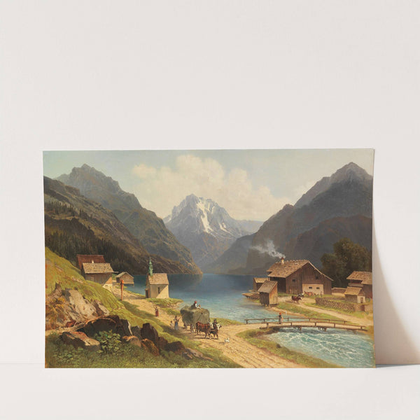 Der Sixenhof am Achensee in Tirol by Carl Prestele