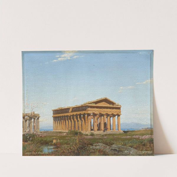 Der sogenannte Poseidontempel in Paestum by Carl Wuttke