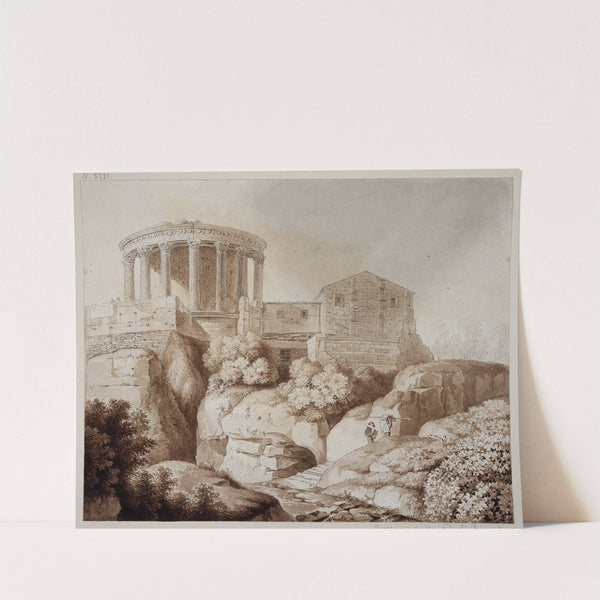Der sogenannte Sibyllentempel zu Tivoli by Friedrich Wilhelm Gmelin
