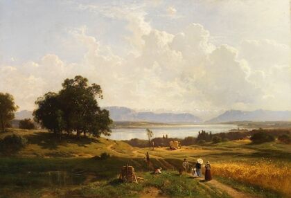 Der Starnberger See von Pöcking aus gesehen