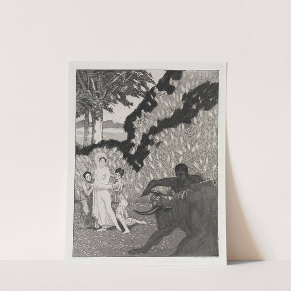 Der Stier (Zelt, Opus XIV, 1. Teil, Nr. 6) (1915) by Max Klinger