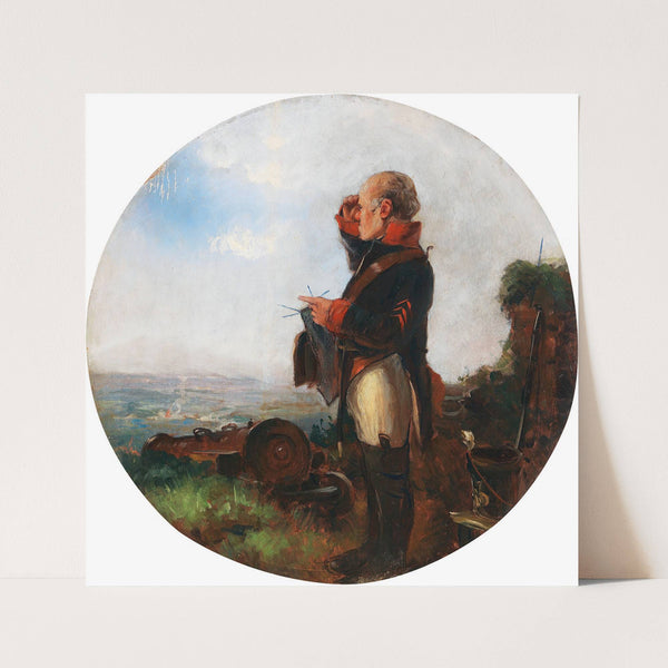 Der strickende Soldat (1836) by Carl Spitzweg