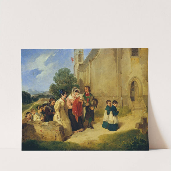 Der Taufgang by Peter Fendi