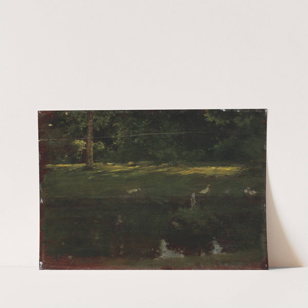 Der Teich im Bois de Boulogne by Giuseppe De Nittis