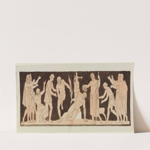 Der Tod des Ringkämpfers Arrhichion (before 1842) by Moritz von Schwind