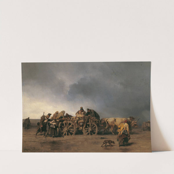 Der Verwundetentransport I (1853) by August von Pettenkofen