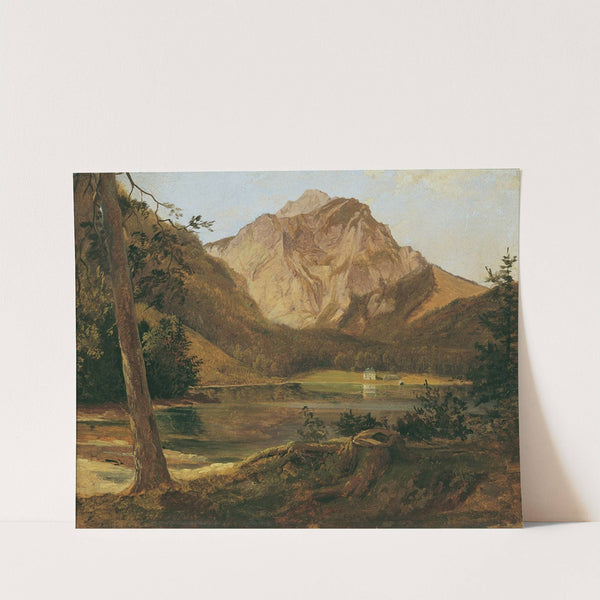 Der vordere Langbathsee mit dem Höllengebirge (1828-1830) by Friedrich August Matthias Gauermann