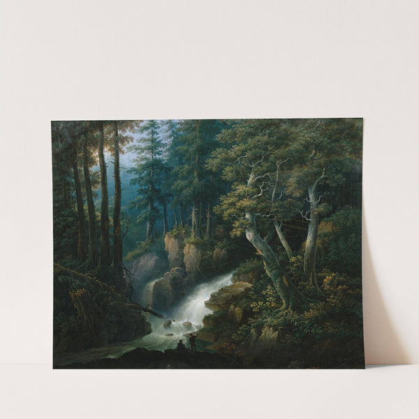 Der Wasserfall der Ilse auf dem Brocken im Harzgebirge by Hermann Josef Neefe