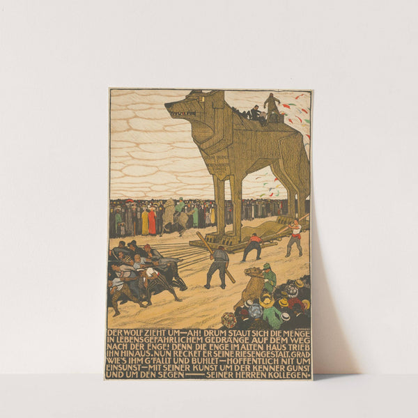 Der Wolf zieht um (1911) by Burkhard Mangold