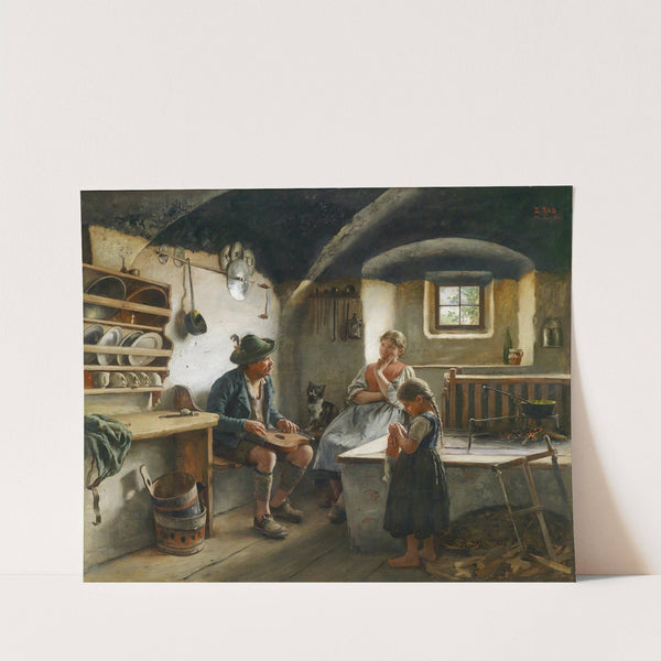 Der Zitherspieler (1890) by Emil Rau