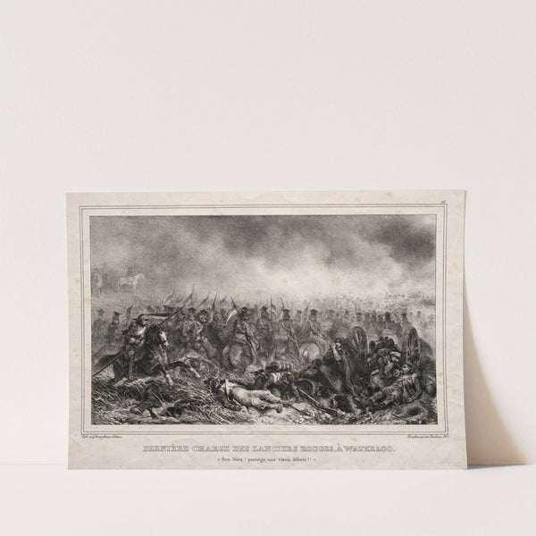 Dernière Charge des Lanciers Rouges à Waterloo (c. 1834) by Denis Auguste Marie Raffet