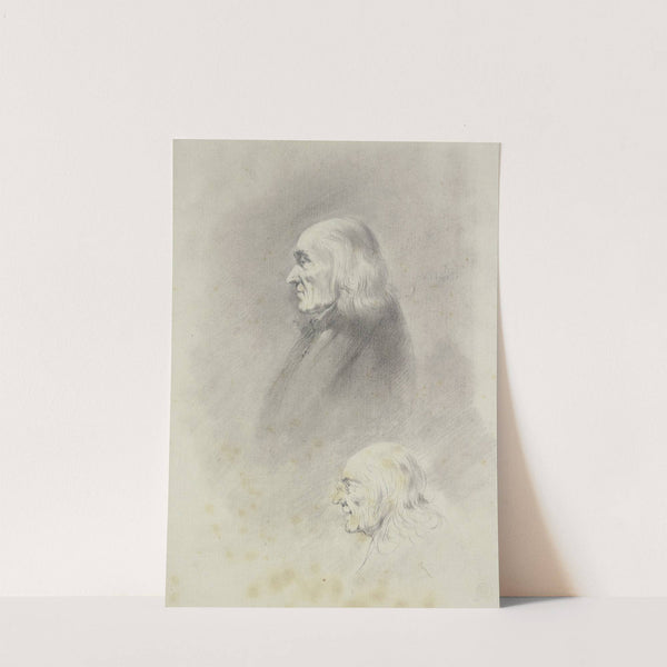 Derselbe alte Mann, einmal mit Brille, im Profil nach links by Jean-Jacques de Boissieu