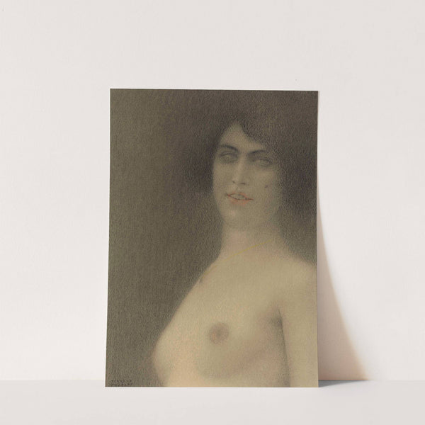 Des cheveux noirs (L’Ange du mal) (1914) by Fernand Khnopff