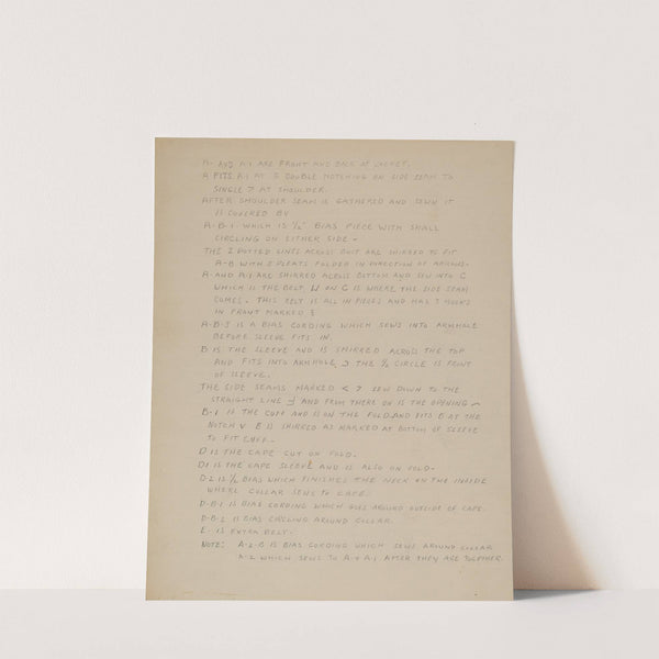 Description of a Girl's Dress by Nancy Crimi