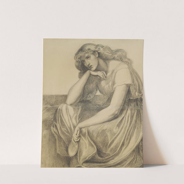 Desdemona’s Death Song – Drapery Study by Dante Gabriel Rossetti