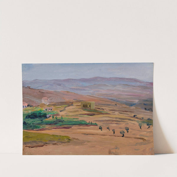 Desert near Damascus. From the journey to Palestine (1901) by Jan Ciągliński