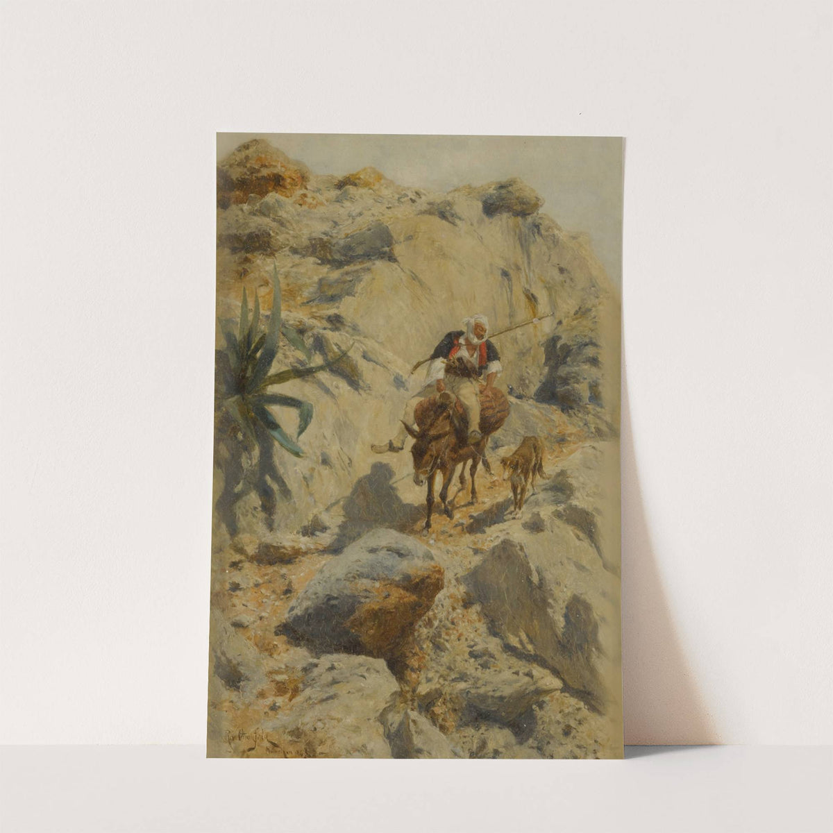 Desert Rider and his Faithful Companion by Rudolf Otto von Ottenfeld