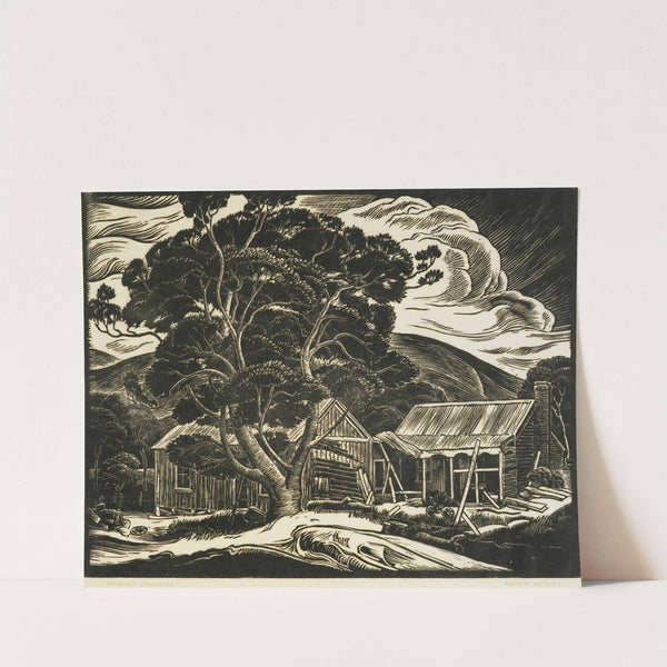 Deserted homestead by Roland Hipkins