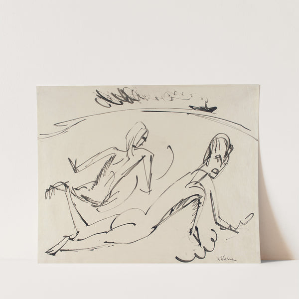 Deserted Island (circa 1912-1913) by Ernst Ludwig Kirchner