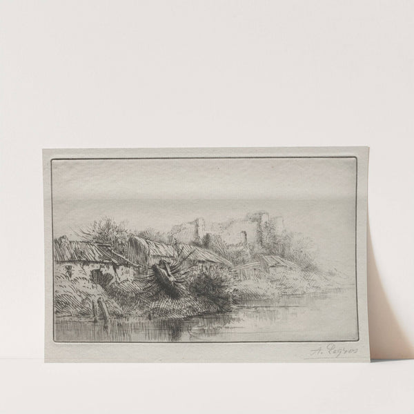 Deserted Village (c. 1857–1911) by Alphonse Legros