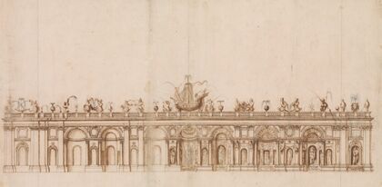 Design after a Fountain in the Villa Aldobrandini at Frascati.